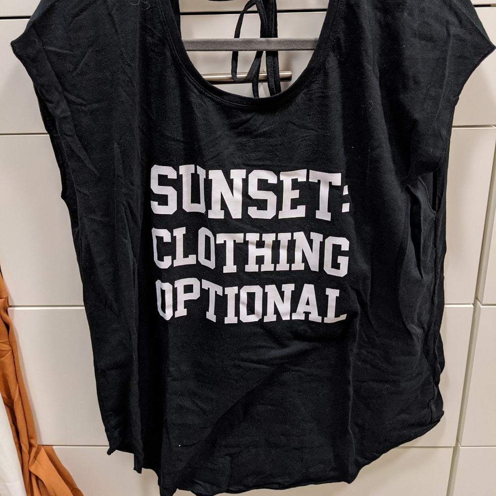 Victoria Secret open tie back shirt
